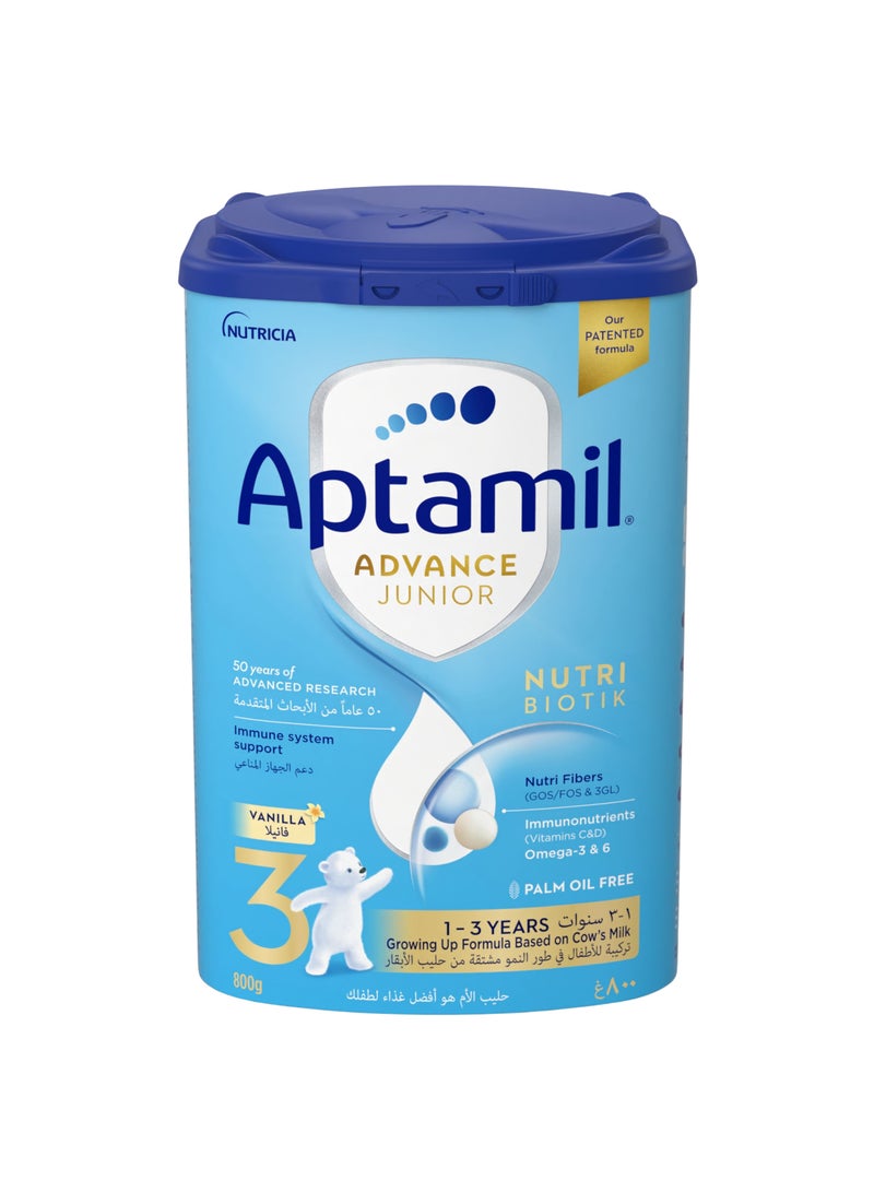 ابتاميل حليب أدفانس جونيور 3 خالي من زيت النخيل 1-3 سنوات - Image 2